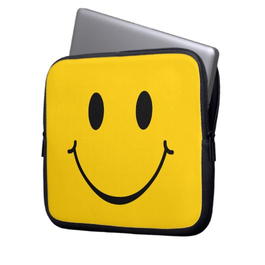 Happy-Face-Ärmel Laptopschutzhülle (Vorderseite Links)