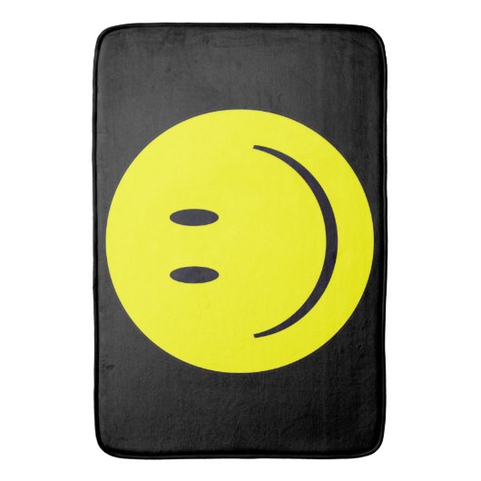 Happy Face Badematte (Vorderseite Vertikal)