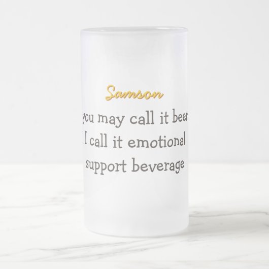 Happy Face Beer Stein Mattglas Bierglas (Mittel)