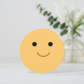 Happy Face Birthday Einladung (Stehend Vorderseite)