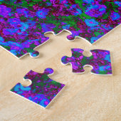 Happy Face Blume mit farbenfrohen Leuchtern Puzzle (Seite)