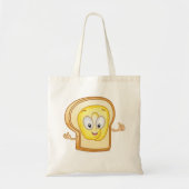 Happy Face Bread Tote Bag Tragetasche (Vorne)