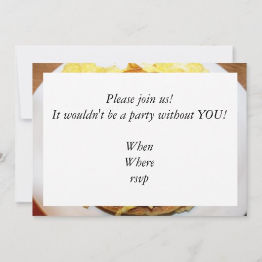 Happy Face Breakfast Einladung (Rückseite)