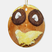 Happy Face Breakfast Keramik Ornament (Links)
