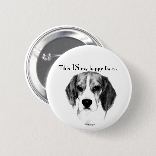 Happy Face Button (Vorne & Hinten)