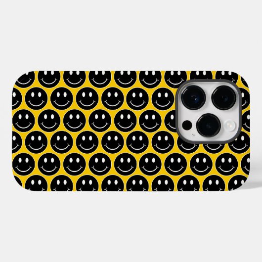 Happy Face Case-Mate iPhone Hülle (Rückseite (Horizontal))