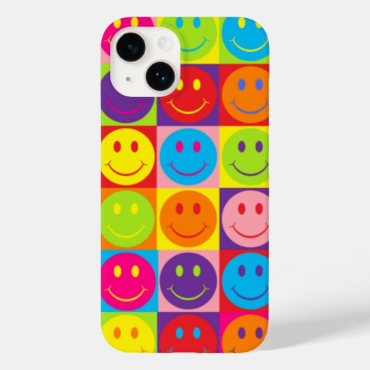 Happy Face Case-Mate iPhone Hülle (Rückseite)