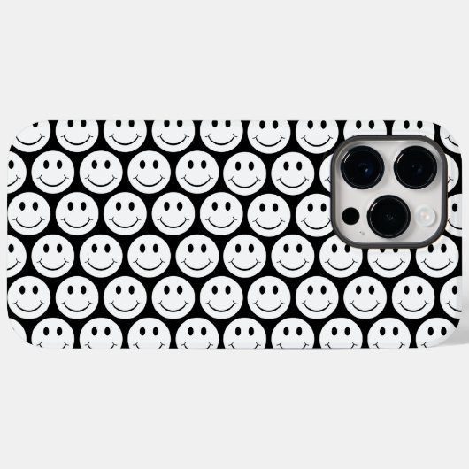 Happy Face Case-Mate iPhone Hülle (Rückseite (Horizontal))
