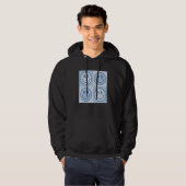 Happy Face Checkered Pattern Smile Face Meme Trend Hoodie (Vorne ganz)