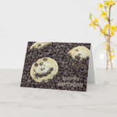 Happy Face Chocolate Chip Cookie Karte (Gelbe Blume)