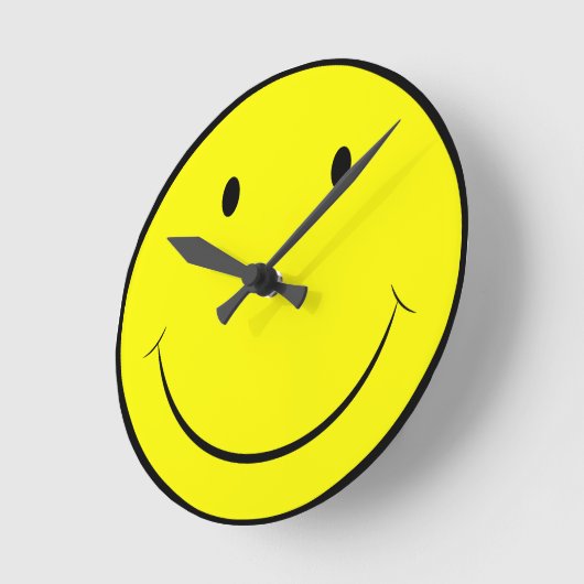 Happy Face Clock Runde Wanduhr (Winkel)