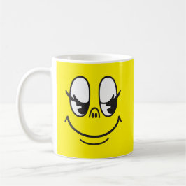 Happy Face Cup Yellow Coffee Tasse Geburtstagspart