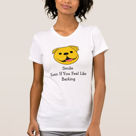 Happy Face Dog T-Shirt (Vorderseite)