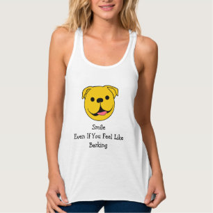 Happy Face Dog Tank Top