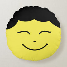 Happy Face Emoji - Rundkissen