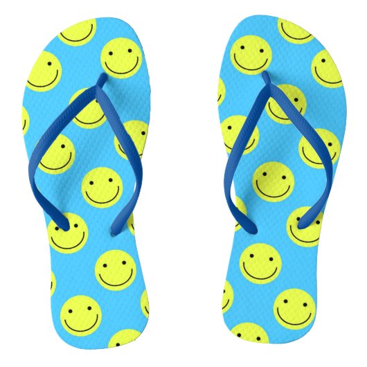 Happy Face Flip Flops Badesandalen (Fußbett)
