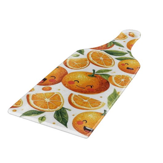 Happy Face Fruit  Schneidebrett (Ecke)