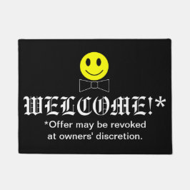 Happy Face Funny Welcome Mat Fußmatte