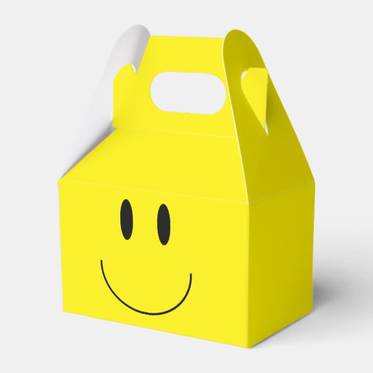 "Happy Face" Gable Favor Box Geschenkschachtel (Vorderseite)