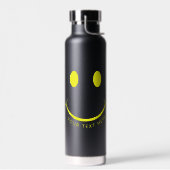 Happy Face Graphalize Black Trinkflasche (Links)