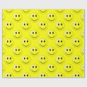 Happy Face Graphic Pattern Geschenkpapier (Flach)