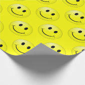 Happy Face Graphic Pattern Geschenkpapier (Ecke)