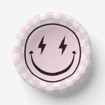 Happy Face Groovy Pink Girl Geburtstag