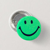 Happy face - Happiness - Lächeln im Gesicht Button (Vorne & Hinten)