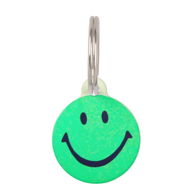 Happy face – Happiness – smiling face Haustiermarke (Vorderseite)