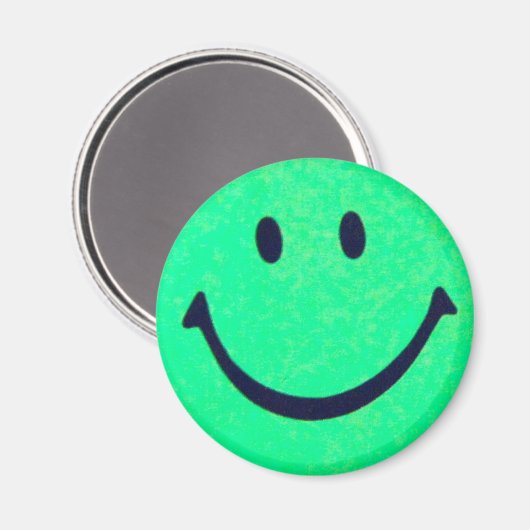 Happy face – Happiness – smiling face Magnet (Vorderseite/Rückseite)