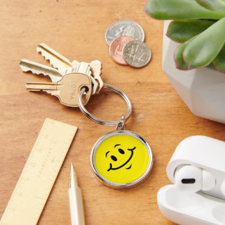 Happy Face Hat Schlüsselanhänger