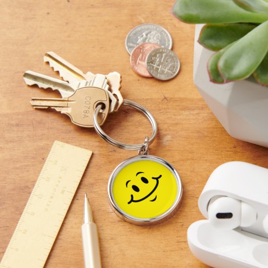 Happy Face Hat Schlüsselanhänger (Schreibtisch)