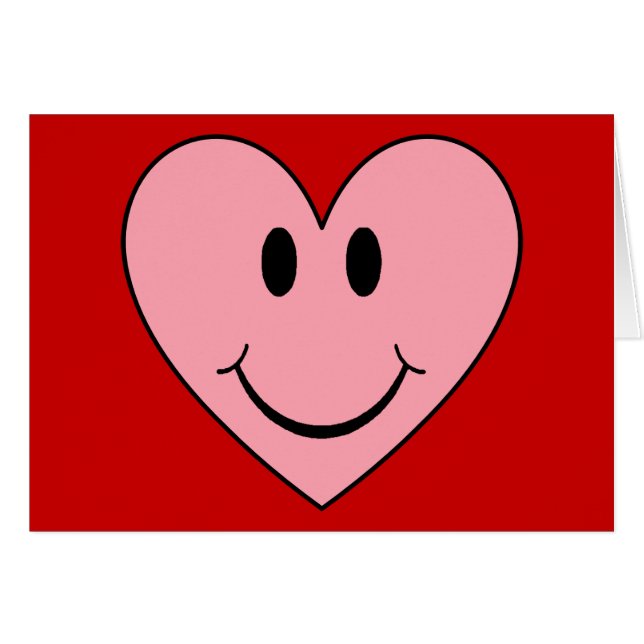 Happy Face Heart (Vorderseite (Horizontal))