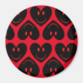Happy Face Heart Magnet (Vorne)