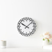 Happy Face Heart Runde Wanduhr (Zuhause)