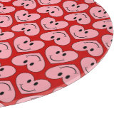 Happy Face Heart Schneidebrett (Ecke)