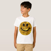 Happy Face Imitate Funkelnd Gold Bling - Matte Fun T-Shirt (Vorne ganz)