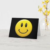 Happy Face Karte (Gelbe Blume)
