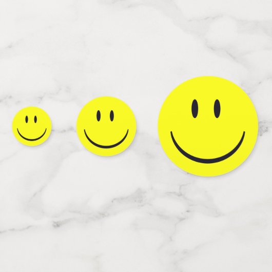 Happy Face Konfetti (Rückseiten)