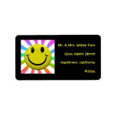Happy Face Labels Adressaufkleber (Vorne)