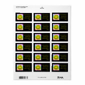 Happy Face Labels Adressaufkleber (Vorne)