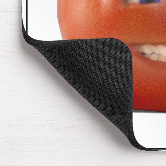 Happy Face lächelnd Tomato Mousepad (Ecke)