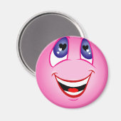 Happy Face Magnet (Vorderseite/Rückseite)
