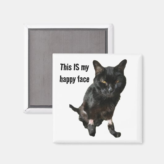 Happy Face Magnet (Vorderseite/Rückseite)