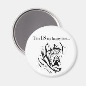 Happy Face Magnet (Vorderseite/Rückseite)