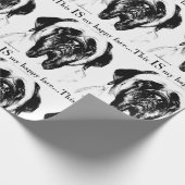 Happy Face Mastiff Geschenkpapier (Ecke)