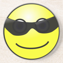 Happy Face mit Sonnenbrille Untersetzer