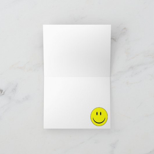 Happy Face Note Card Karte (Innenseite)