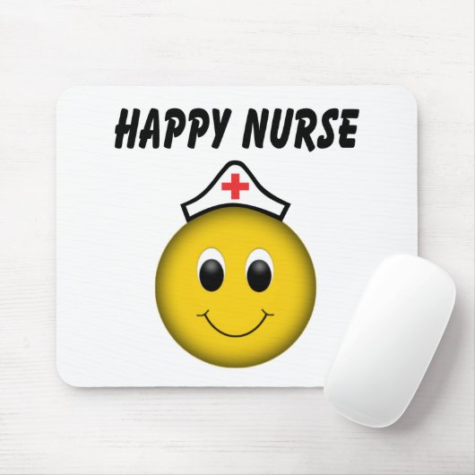 Happy Face Nurse Mousepad (Mit Mouse)
