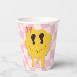 happy face pappbecher